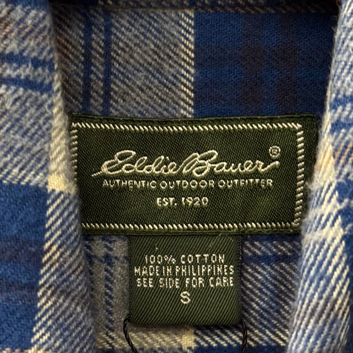 에디바우어 아웃도어 워크 플란넬 체크 빈티지 셔츠 N125 상품이미지6