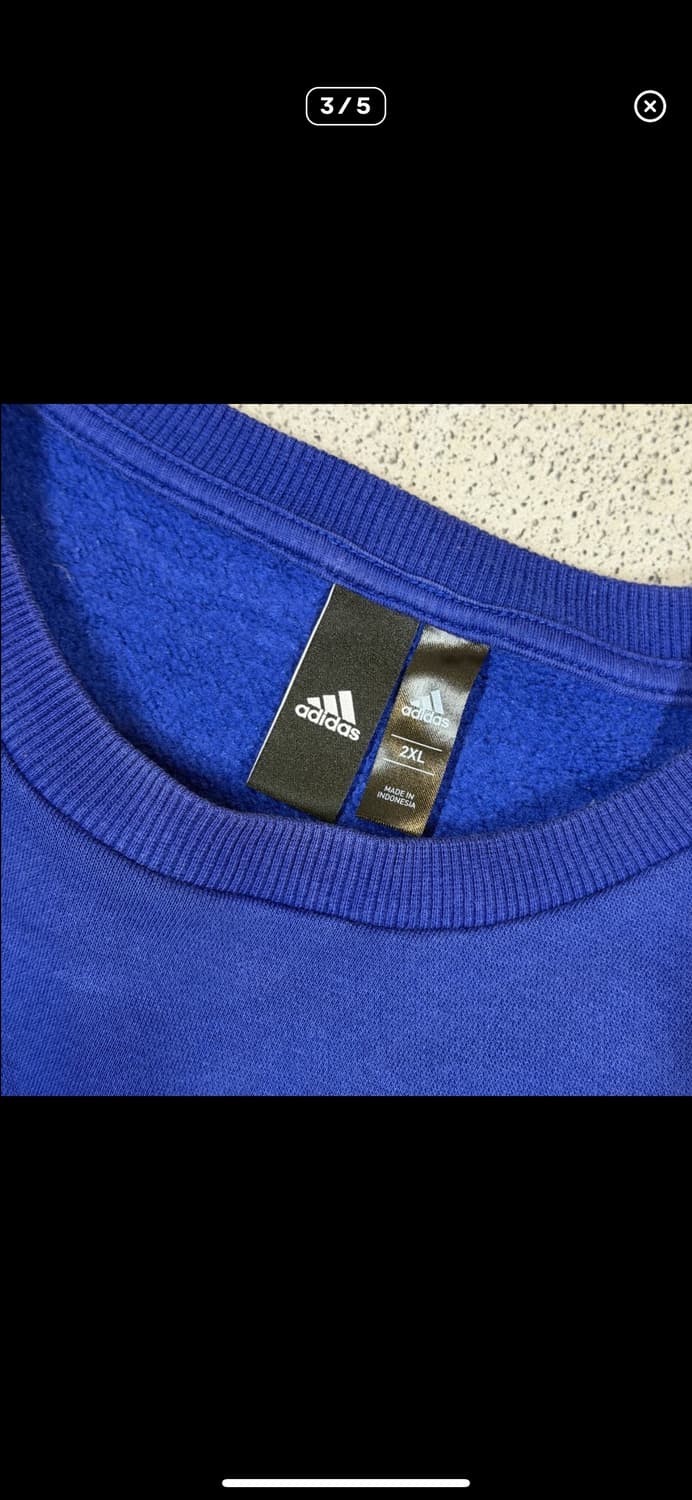  (바배) 아디다스 자수 로고 크루 맨투맨 상품이미지3