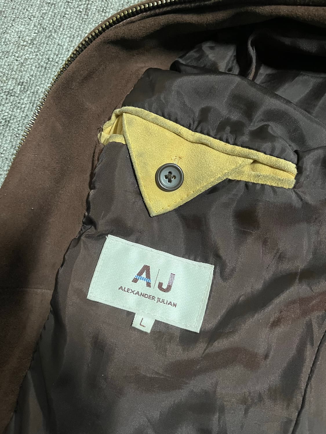 Vintage ALEXANDER JULIAN Suede jacket  상품이미지4