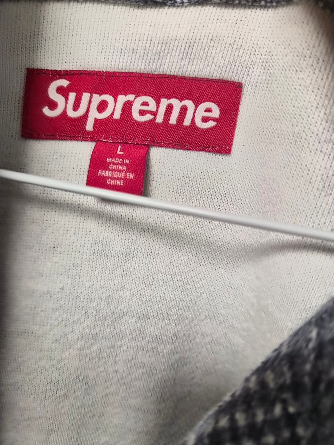 슈프림 체크 후드 셔츠 L 사이즈 상품이미지3