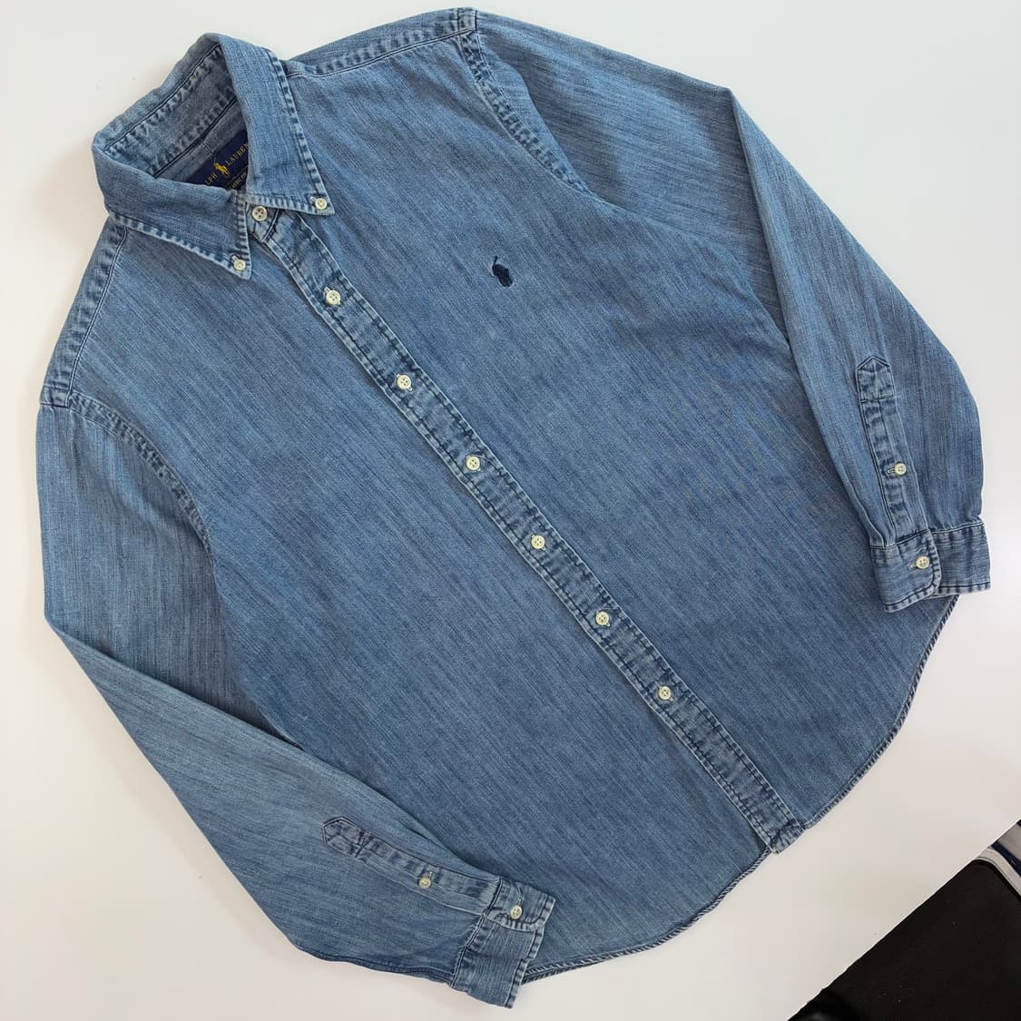 Polo   폴로 랄프로렌 자수 코튼 샴브레이 셔츠 상품이미지2