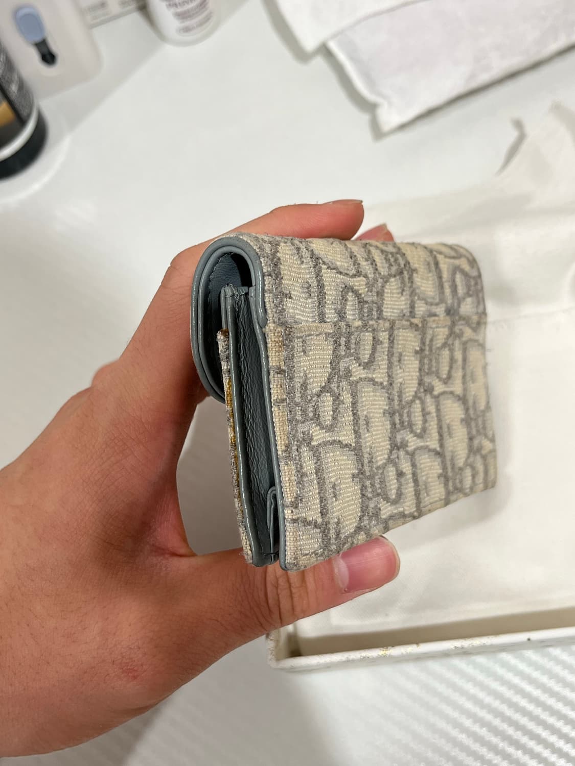 디올 오블리크 새들 카드지갑 상품이미지4