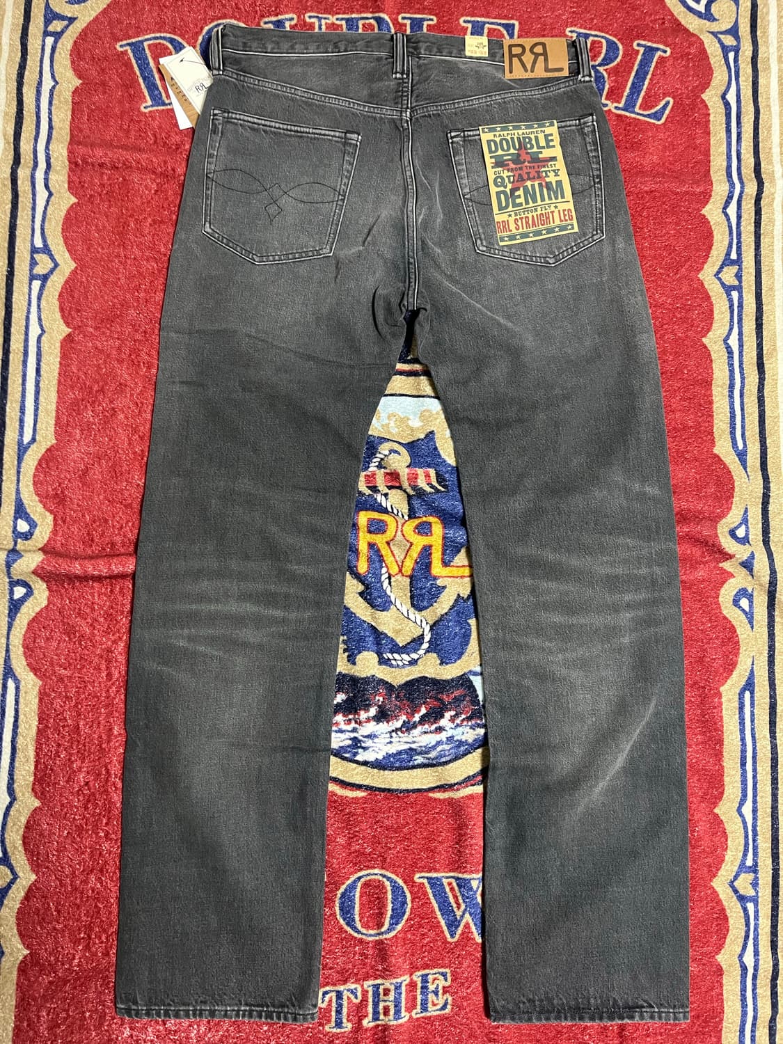 RRL 스트레이트핏 진 더스티 블랙 데님 더블알엘 상품이미지5