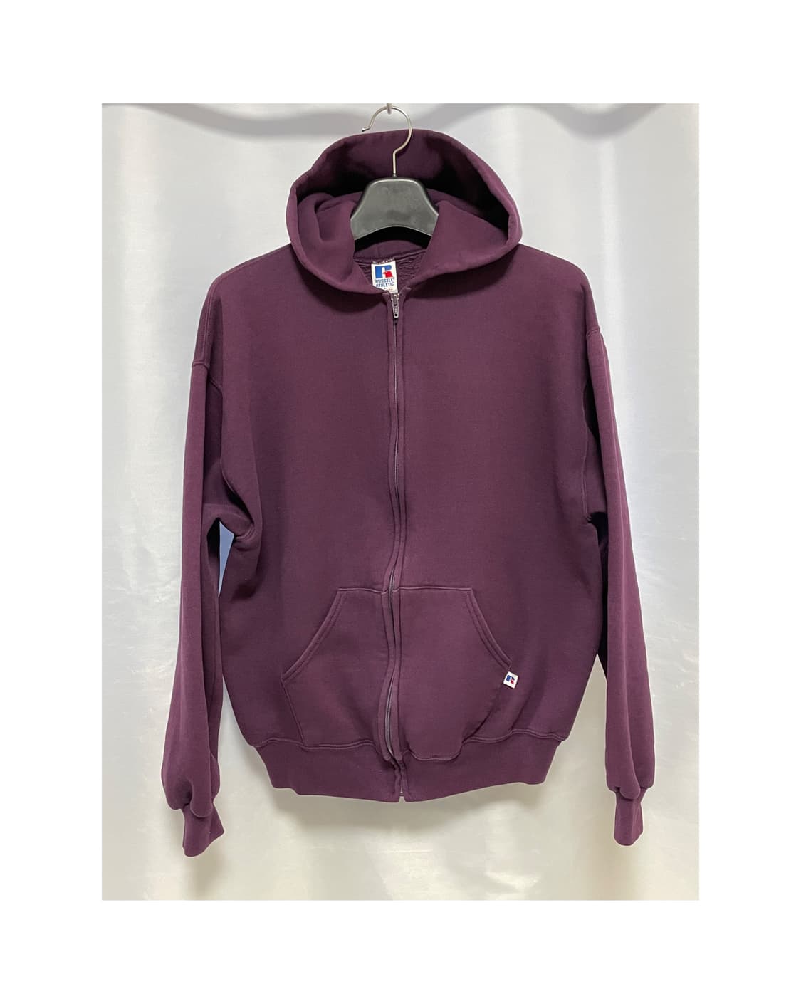 [D.O Vtg] 90s 러셀 50/50 후드 집업 버건디(L) 상품이미지1