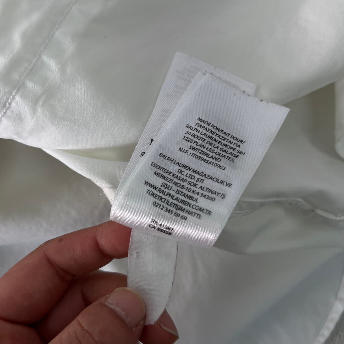 105 폴로랄프로렌 슬림핏 코튼 화이트 셔츠 상품이미지7