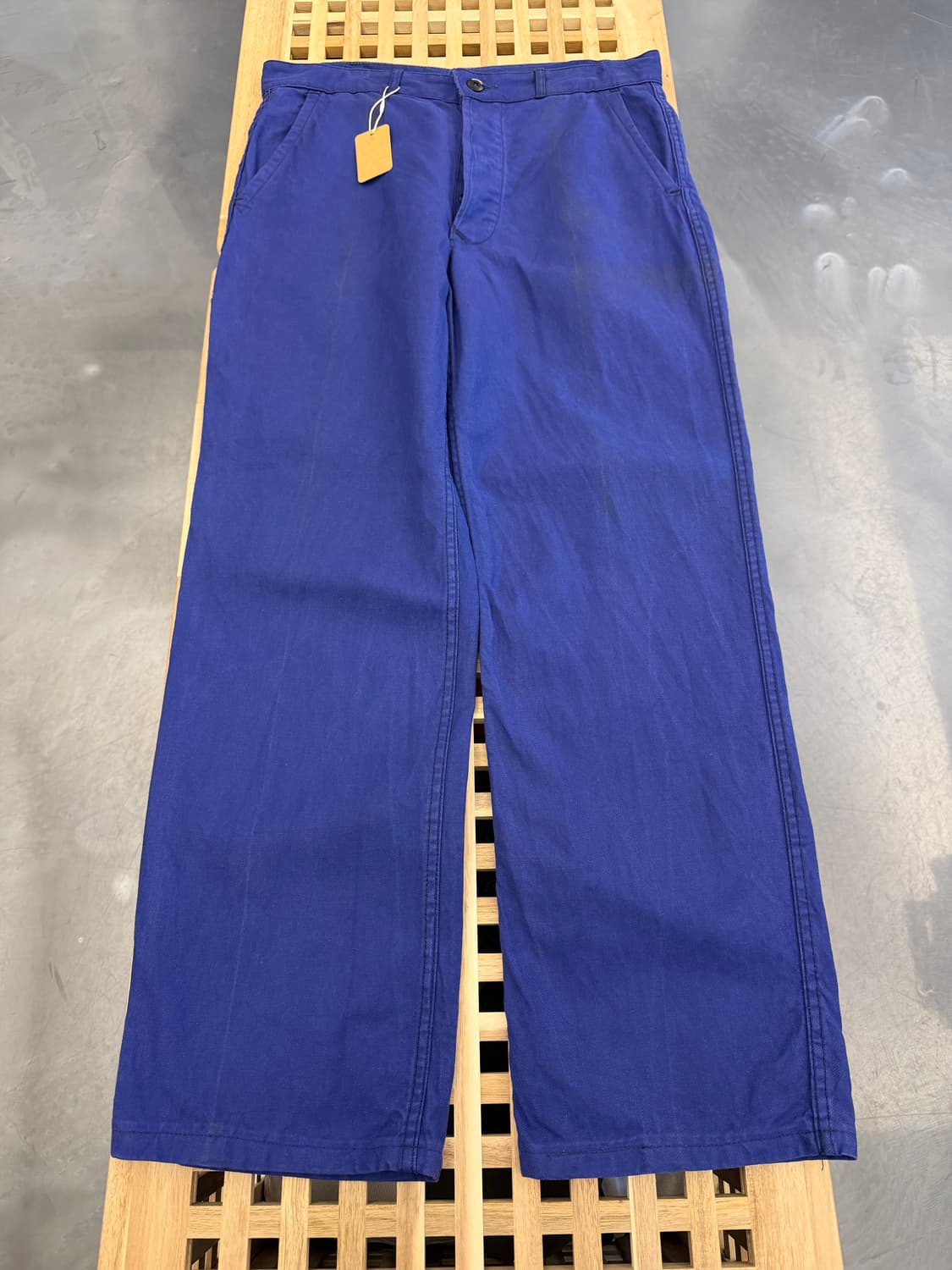 WASHED PURPLE NAVY OLD VINTAGE 프렌치워크팬츠 상품이미지1