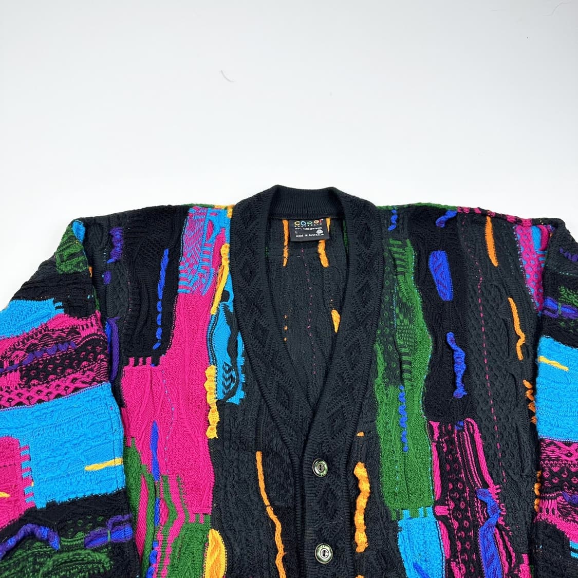 쿠지 시그니처 헤비 코튼 케이블 니트 가디건 (L) 상품이미지1