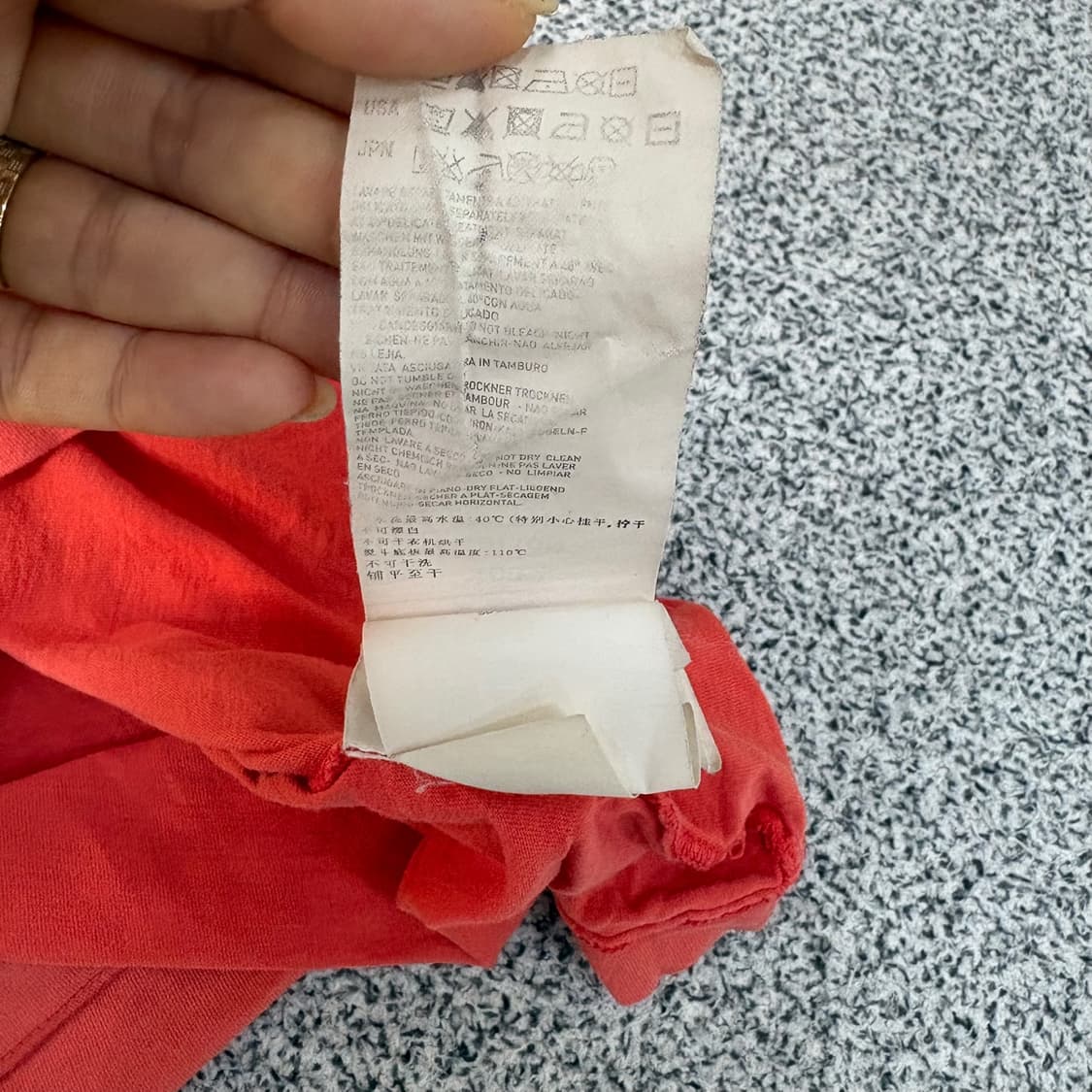 M 빈티지 남성 반팔 티셔츠 0420J 상품이미지8