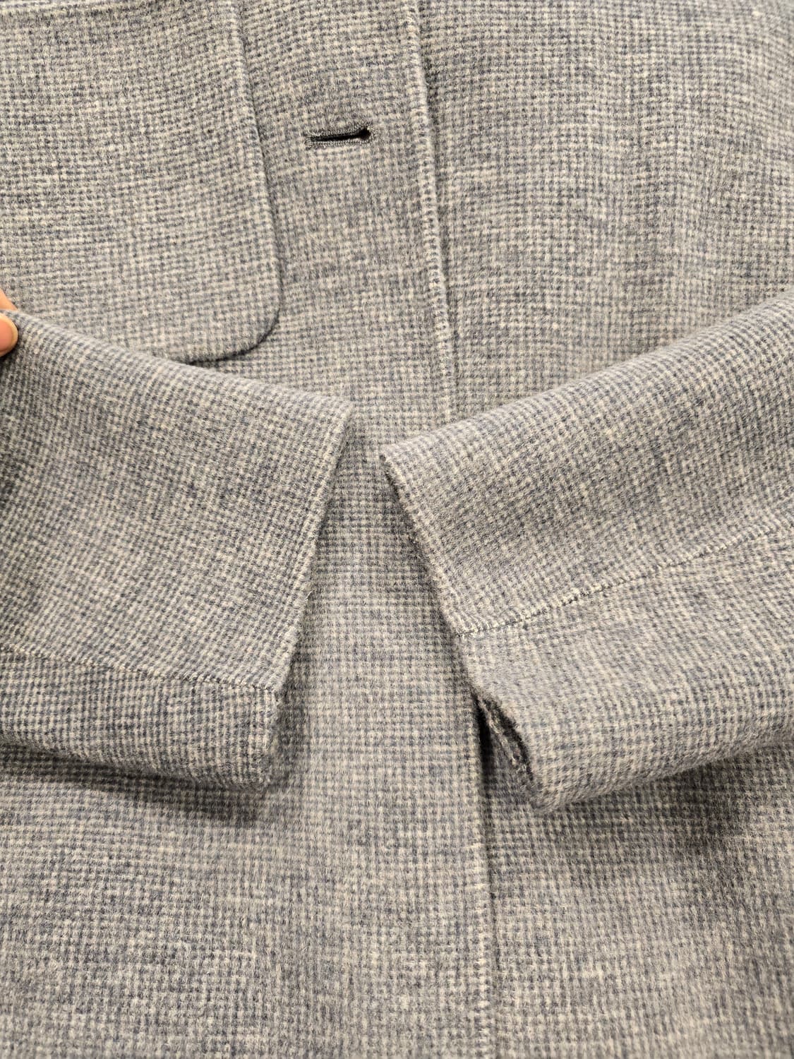 프렐린 PRELIN 핸드메이드 그레이 울 혼방 코 자켓 66 상품이미지6