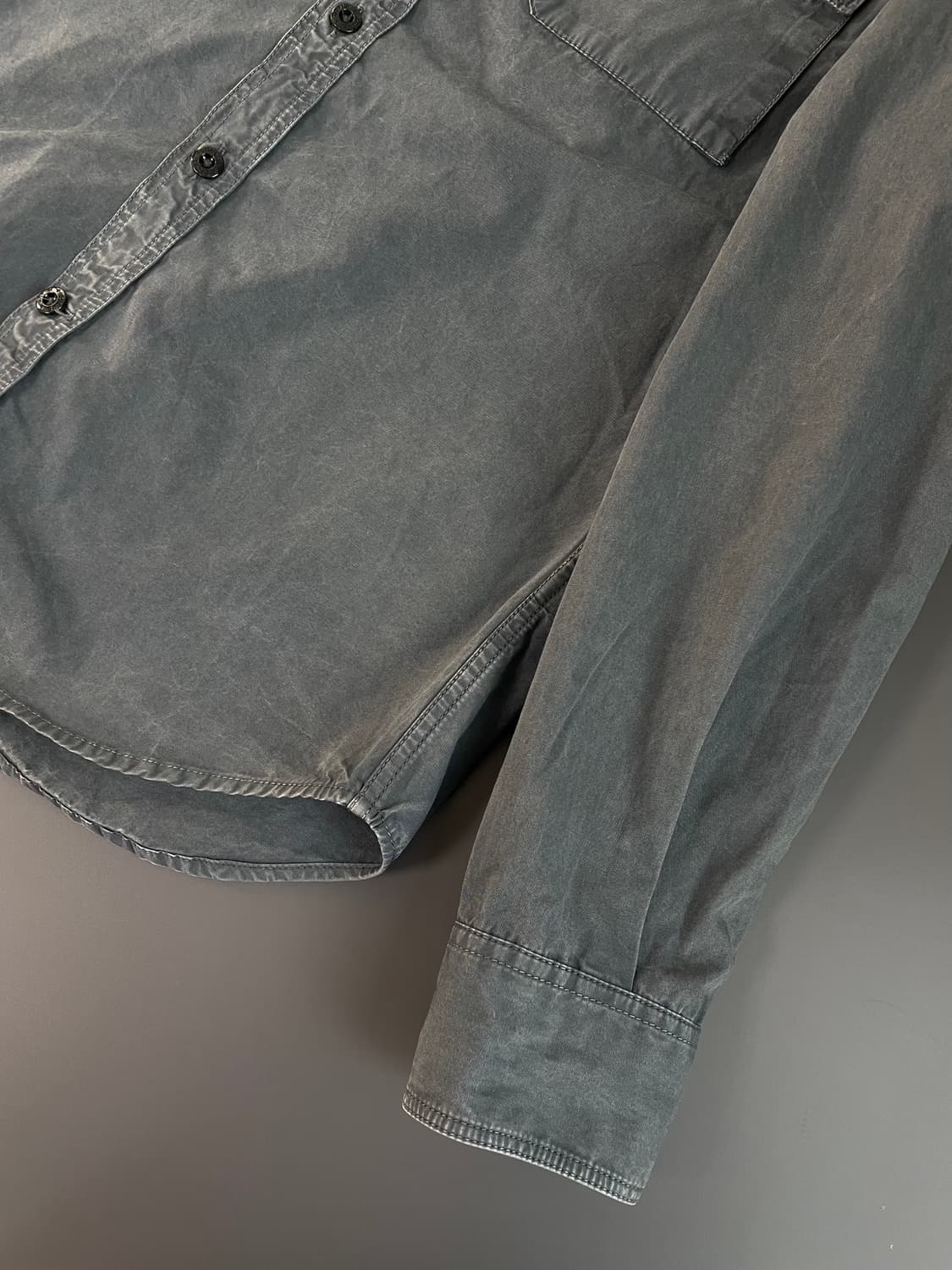 [S] 스톤 아일랜드 가먼트 다잉 코튼 버튼 셔츠 상품이미지7