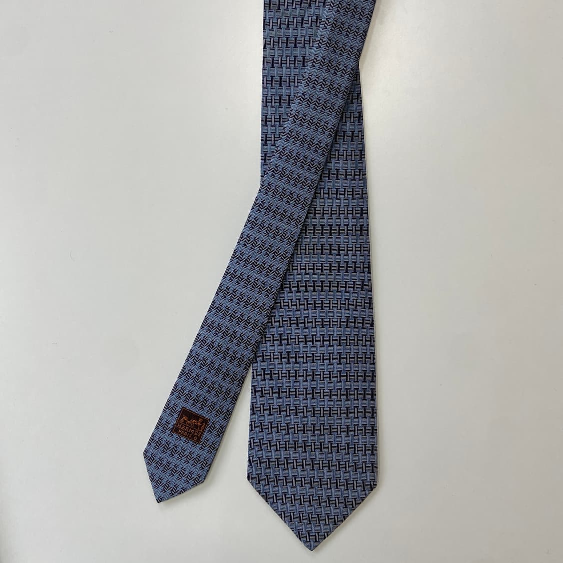 에르메스(HERMES) H모노그램 명품 정품 넥타이 상품이미지1