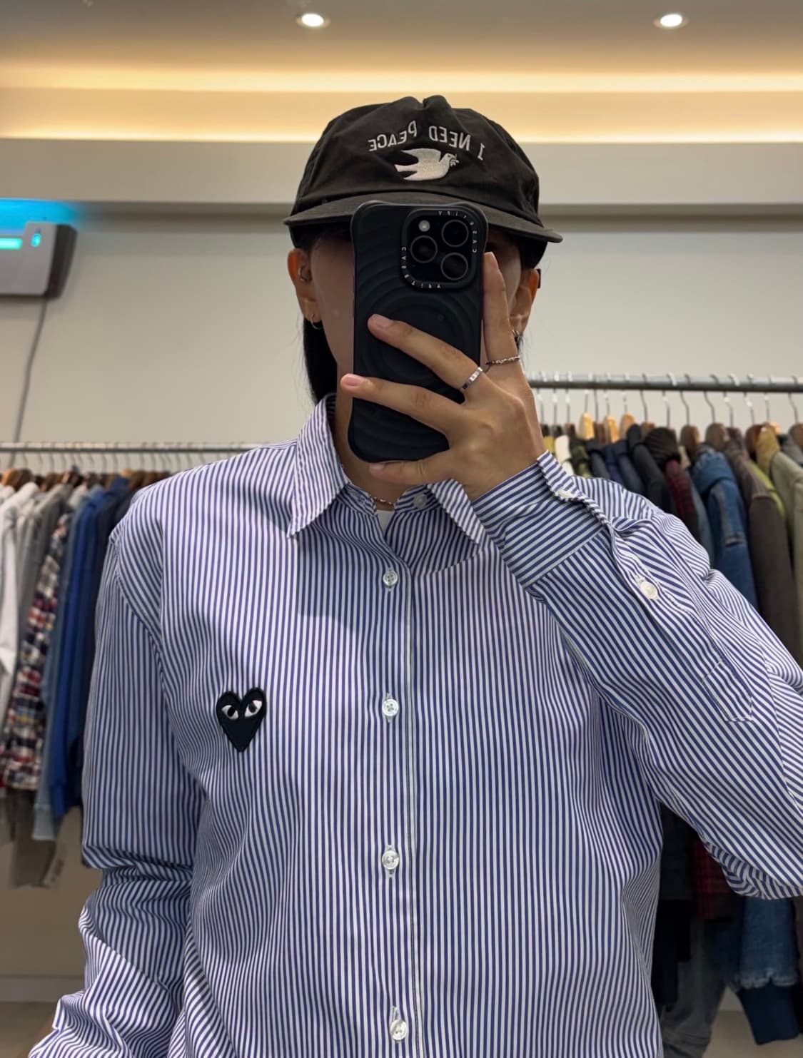 꼼데가르송 플레이 스트라이프 셔츠 상품이미지7