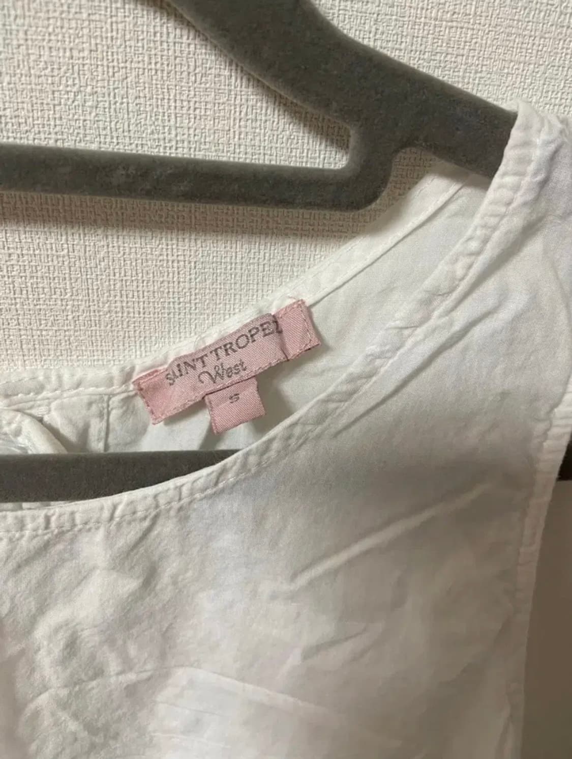 일본 빈티지 모리걸 하구미 레이스 민소매 티  상품이미지3