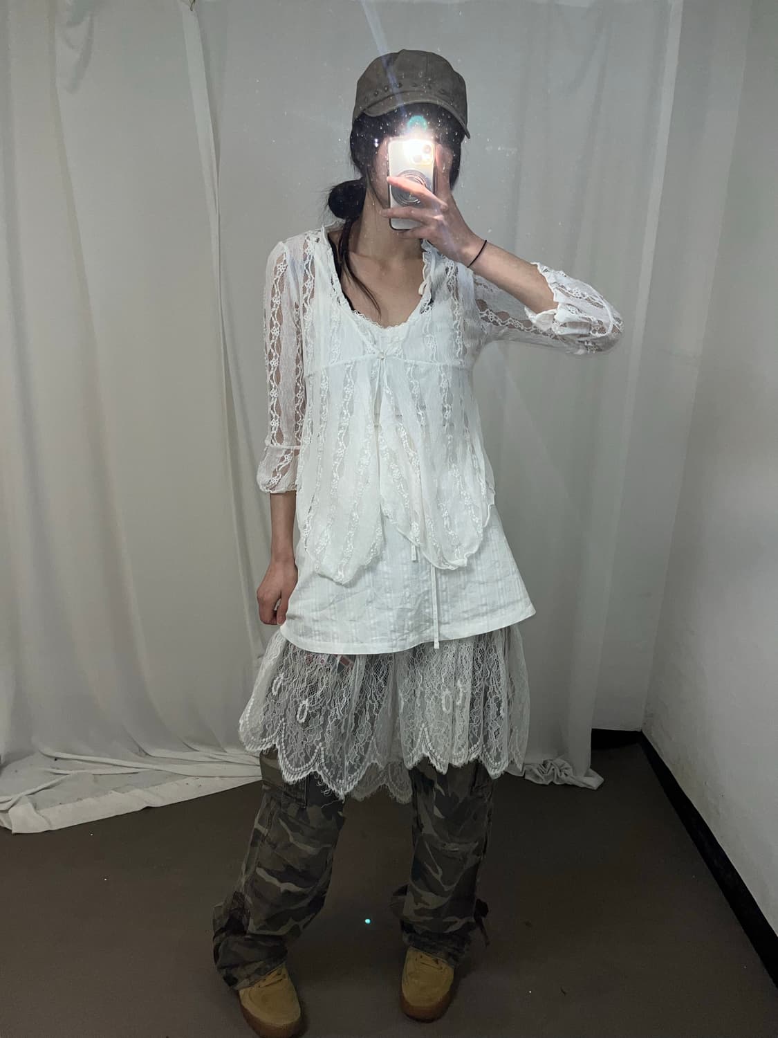 재패니즈 걸 너드 레이어드 셋업 상품이미지7