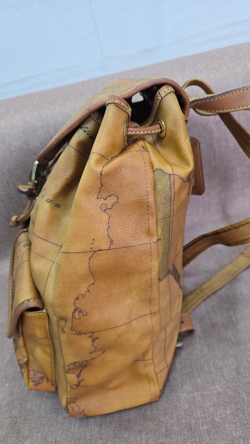 정품] 프리마클라쎄 알비에로 마르티니 세계지도 빈티지 백팩 상품이미지4