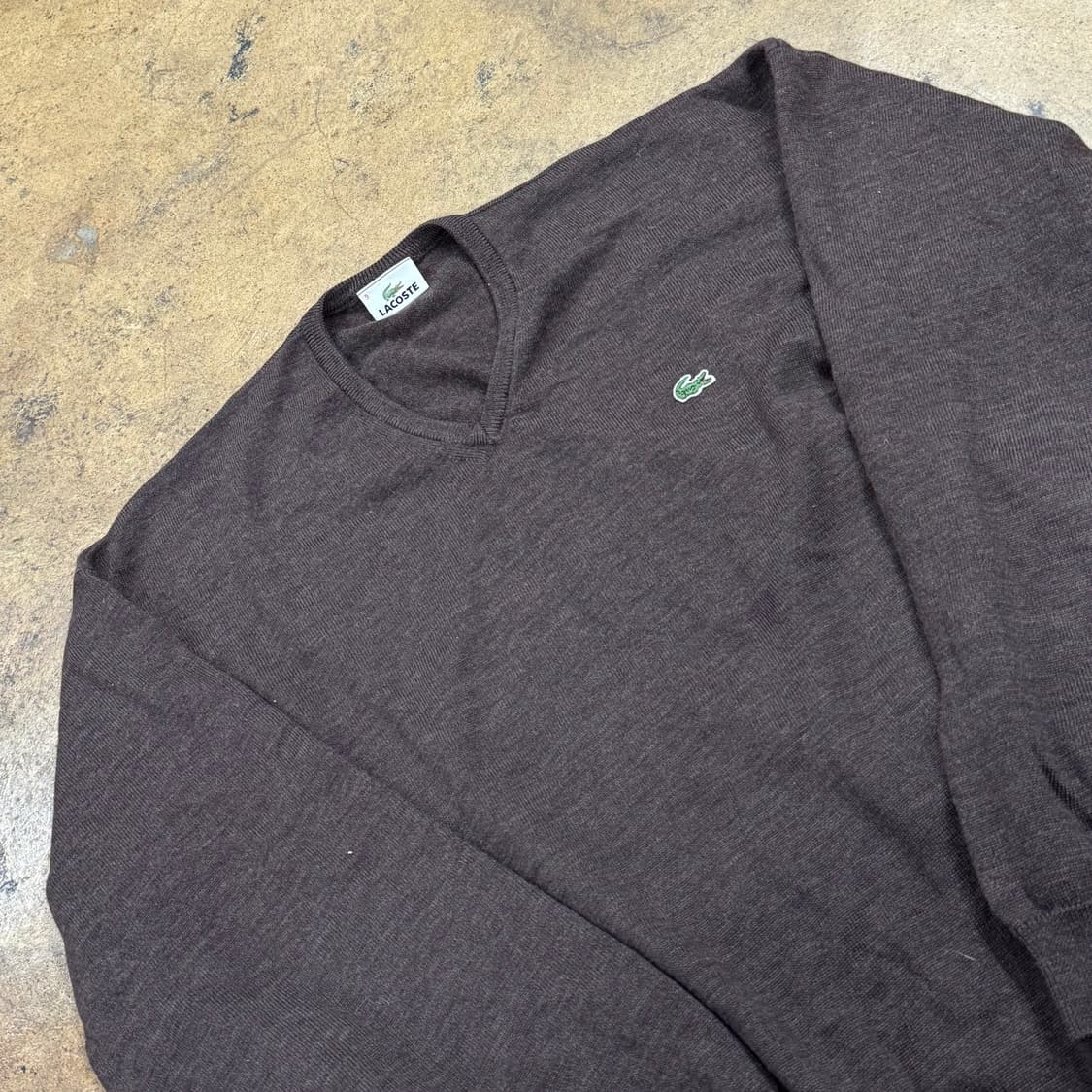 라코스테 브라운 브이넥 니트  상품이미지1