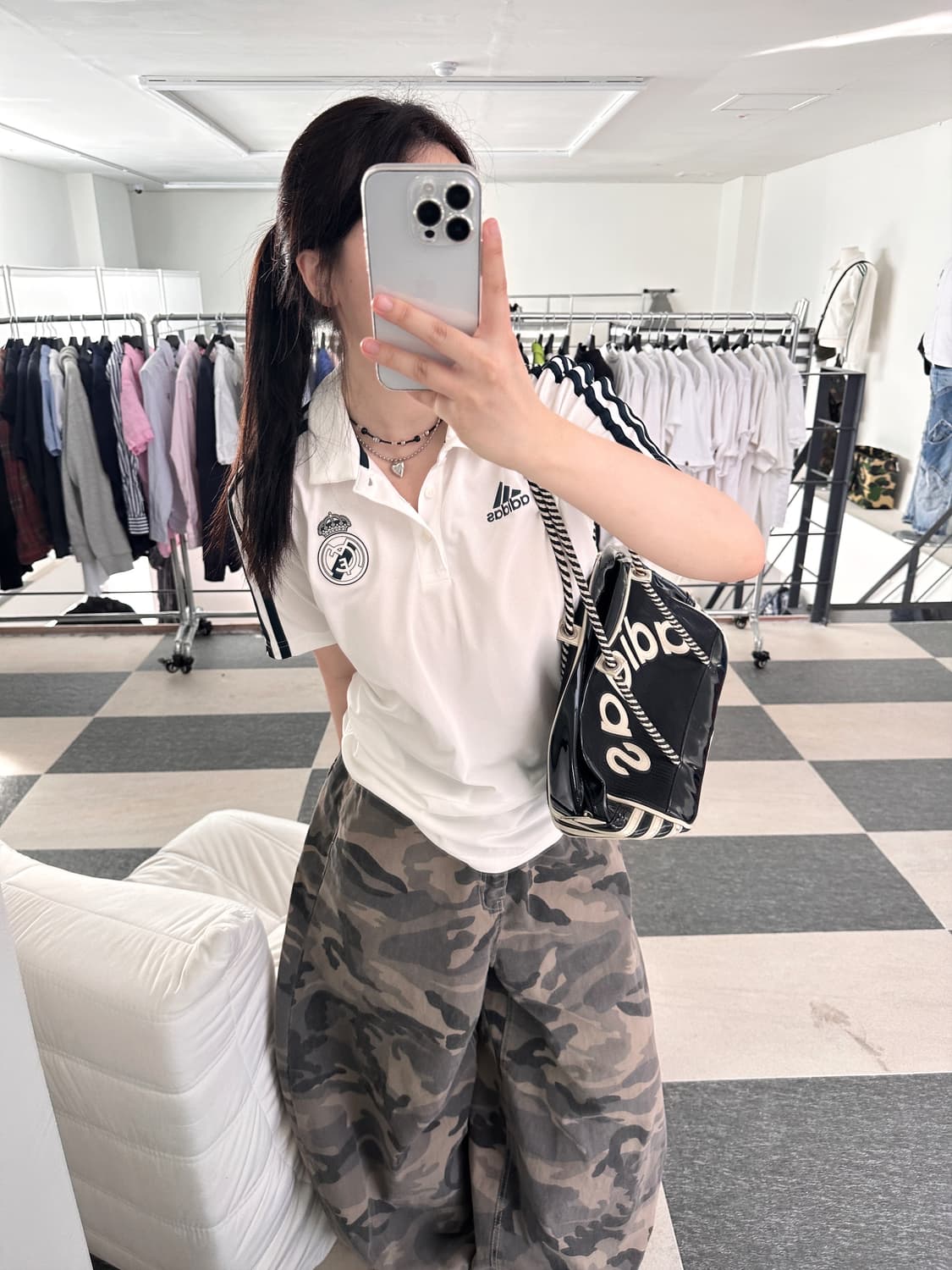 아디다스 레알마드리드 삼선 카라 티셔츠  상품이미지9