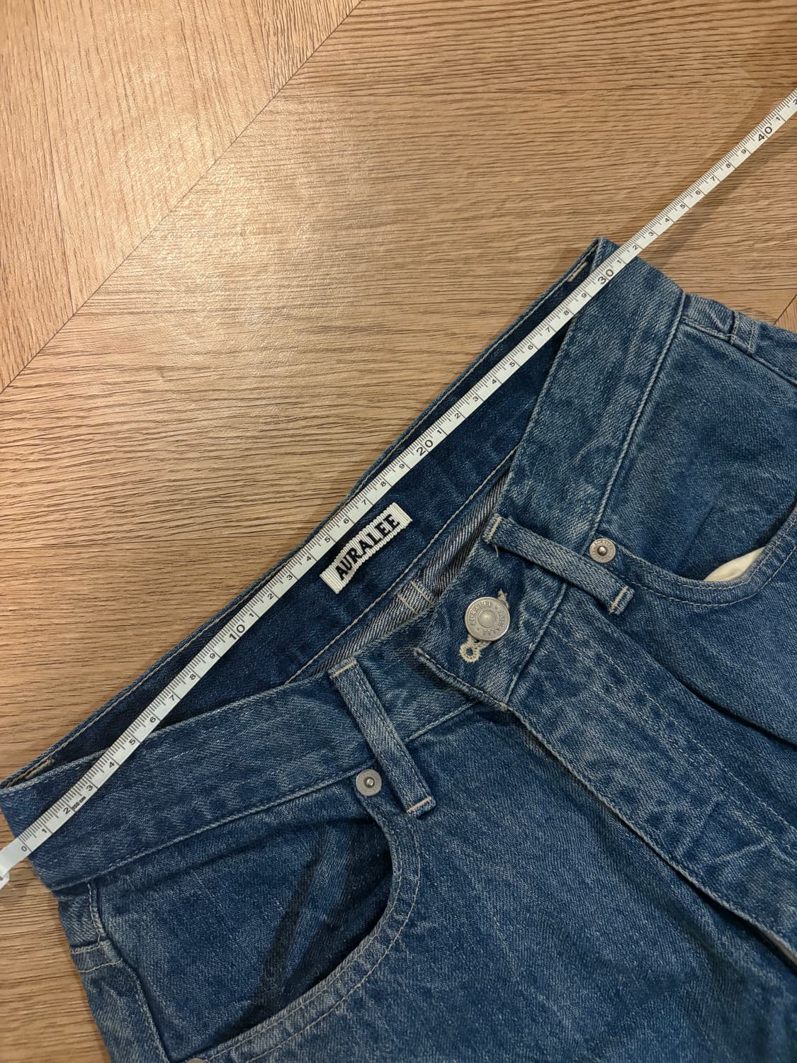 오라리 페이디드 셀비지 데님 상품이미지4