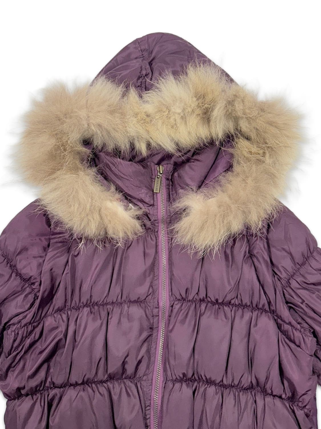 빈티지 Cecil McBee 바이올렛 퍼 2way 숏 패딩 상품이미지3