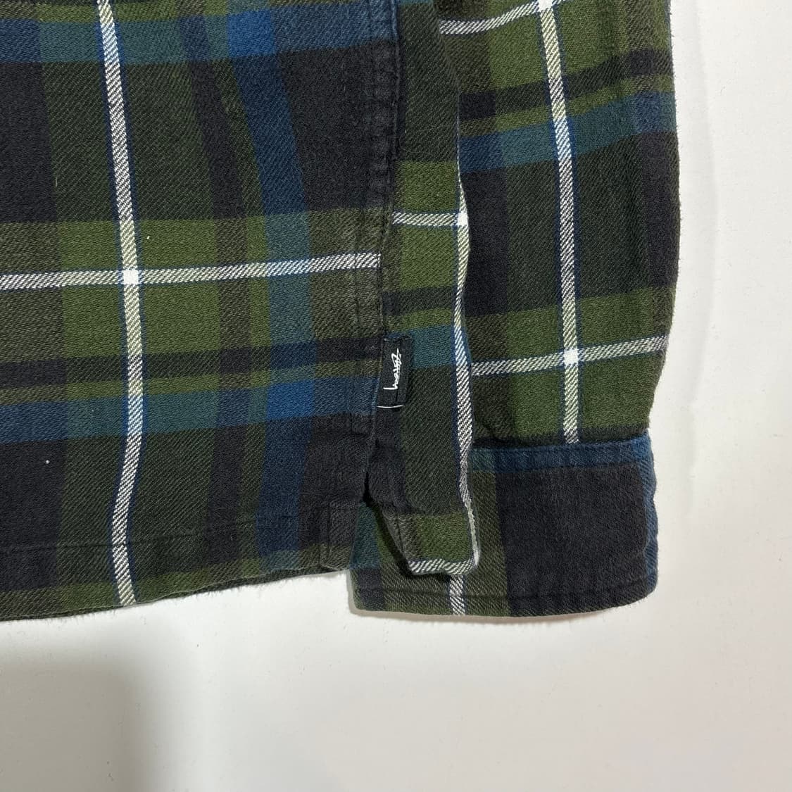 스투시 그린 체크 셔츠 상품이미지4