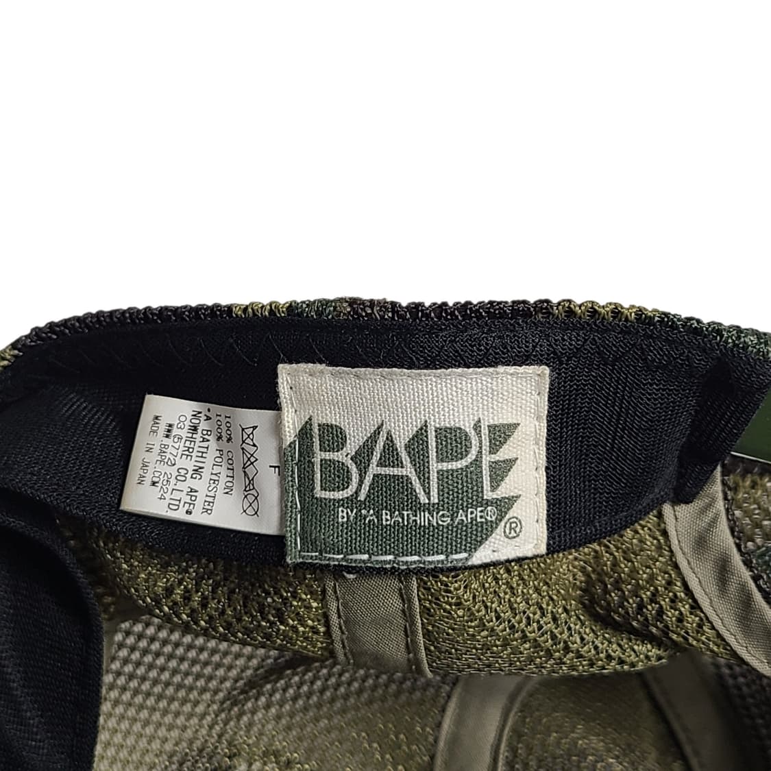 BAPE) 베이프 에이프 헤드 1st 카모 패치 메쉬캡 상품이미지6