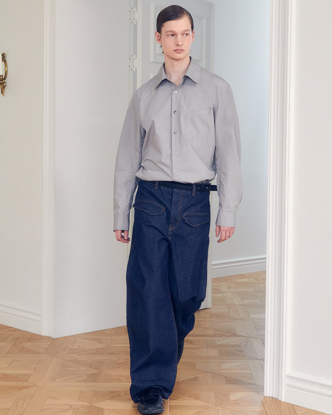 아이엘 커브드팬츠 인디고 상품이미지3