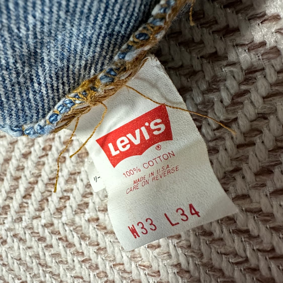 LEVI'S 510 90's usa made denim pants 상품이미지5