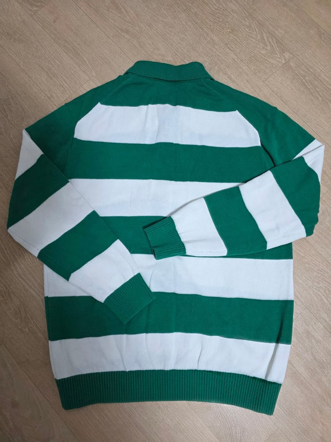 올젠 럭비 스트라이프 카라 니트 100 상품이미지8