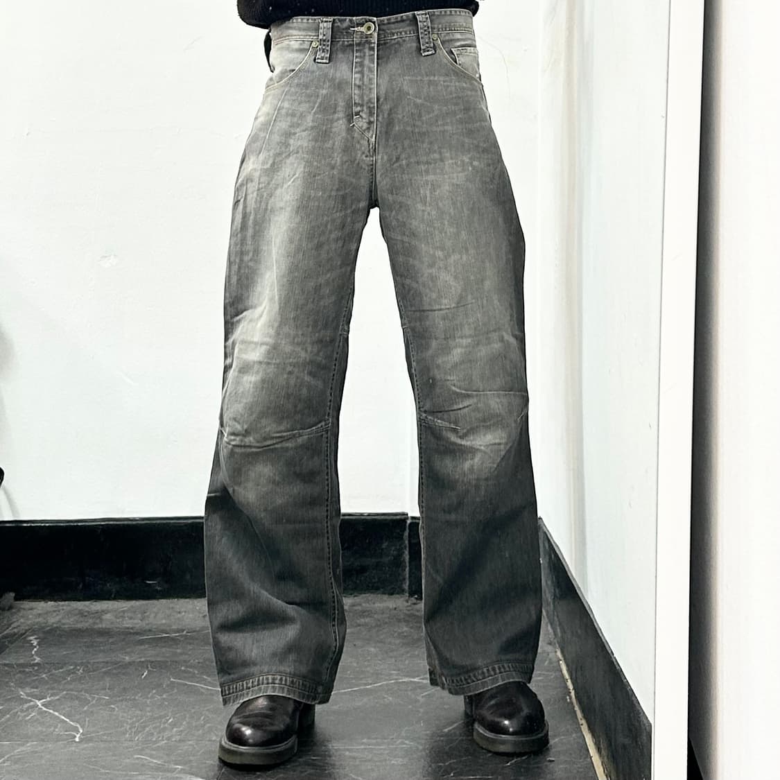 리바이스 워시드 와이드 데님 팬츠 상품이미지2