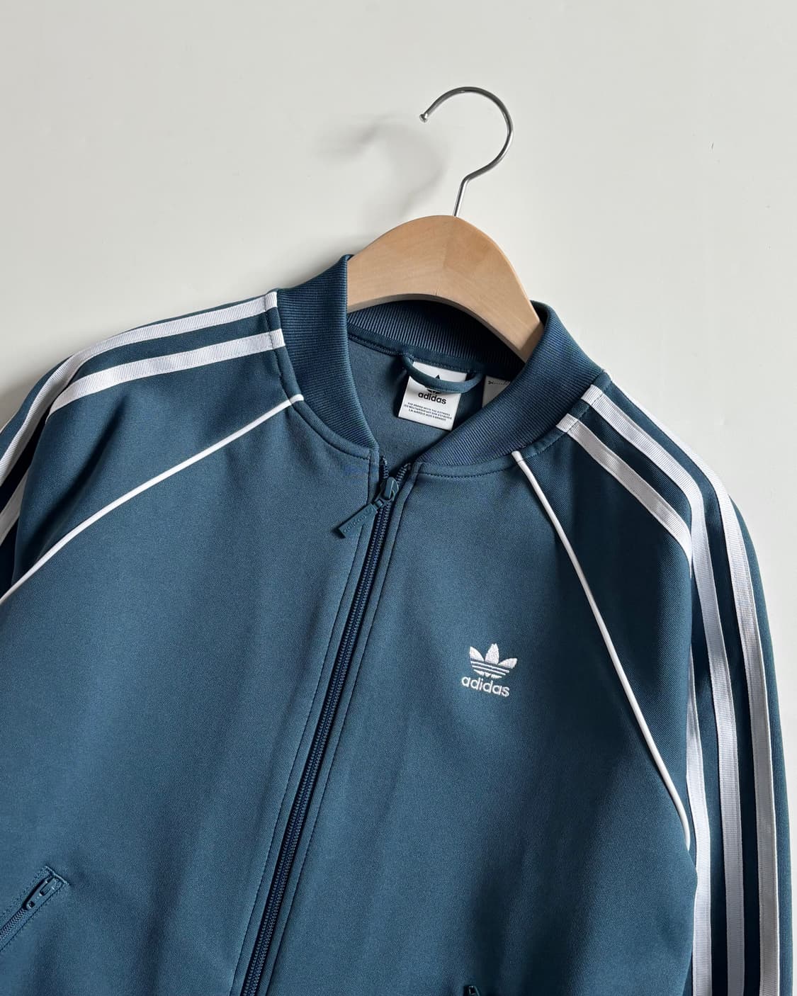 Adidas 아디다스 청록컬러 슈퍼스타 유넥 트랙탑 상품이미지2