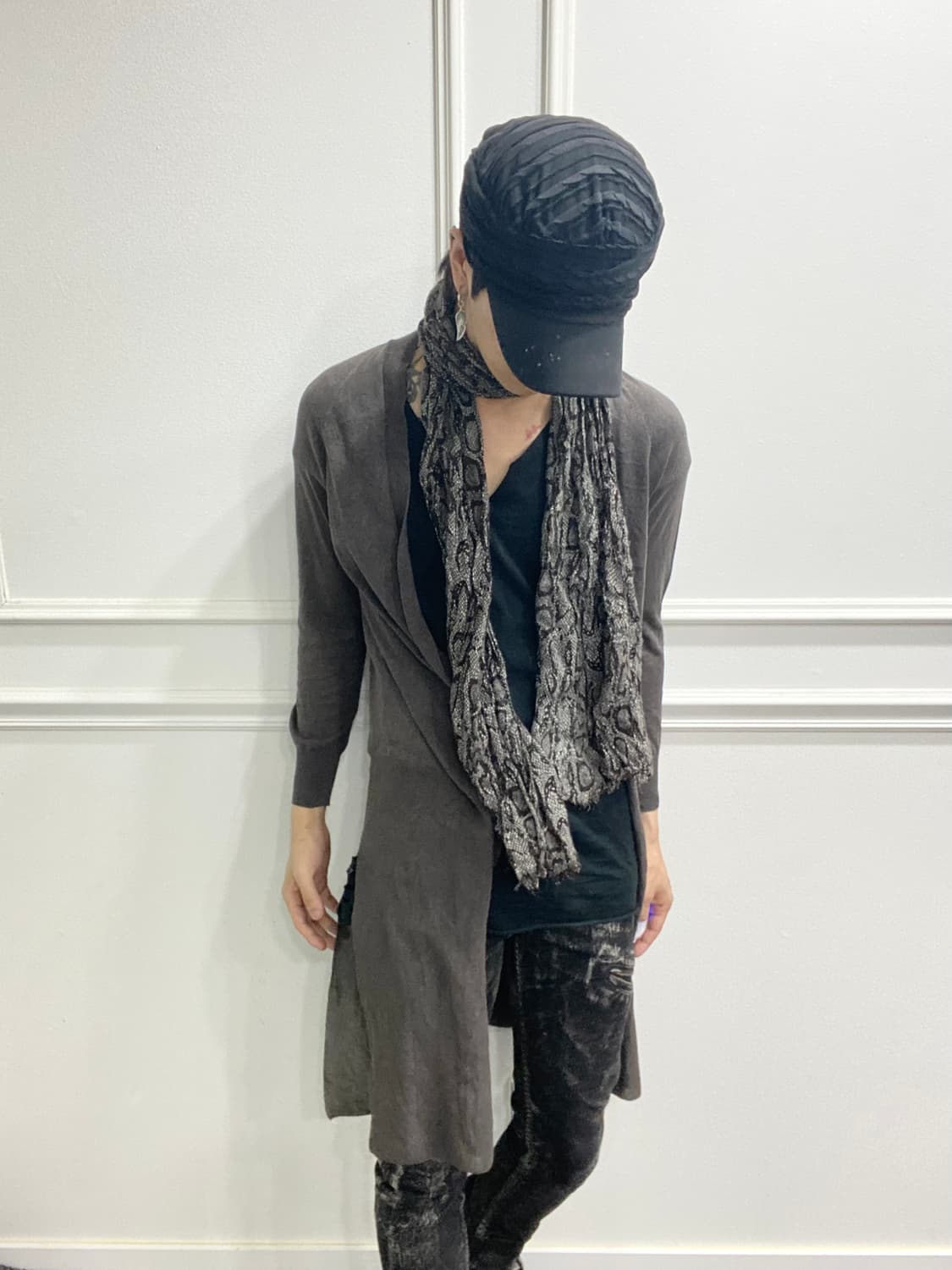 [LANVIN] Minimal Grey Long Cardigan 상품이미지4