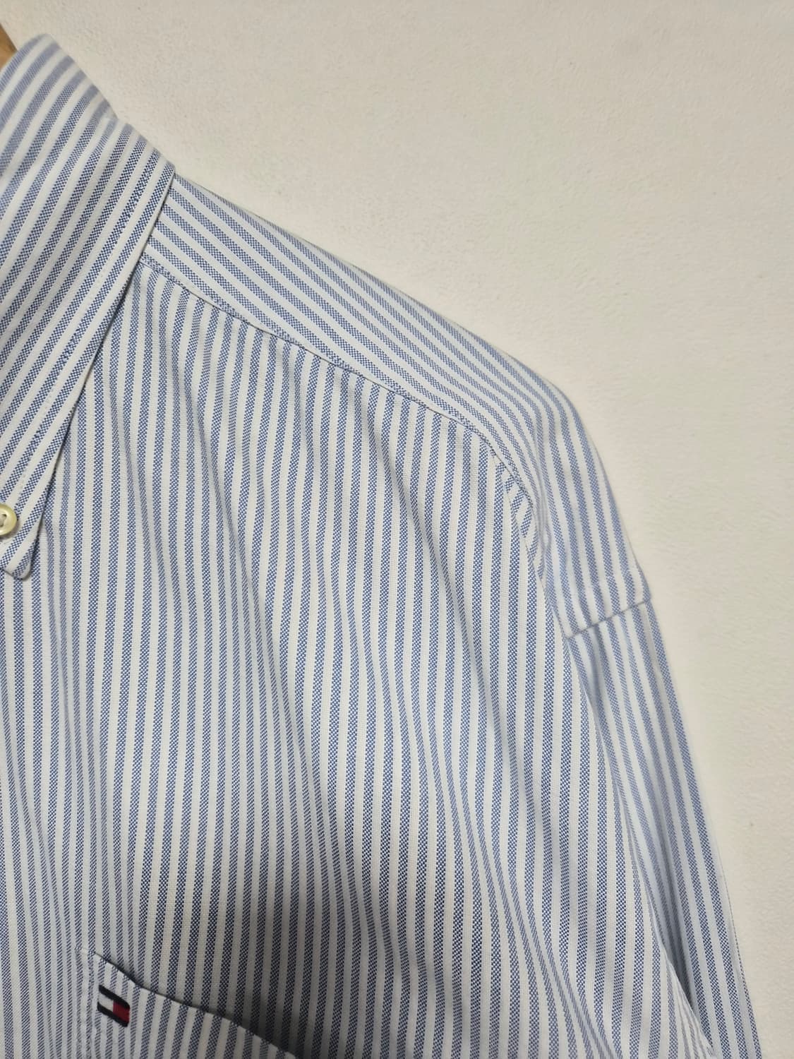 타미힐피거Tommy 옥스포드 스트라이프 셔츠 L - S377 상품이미지3