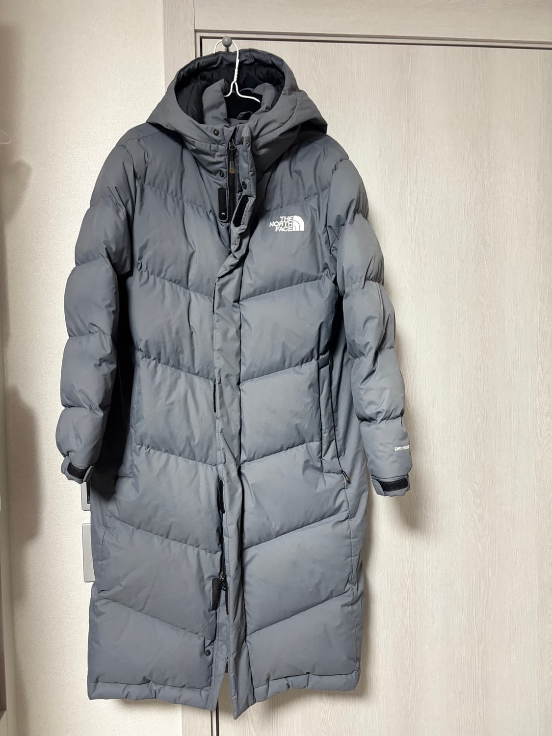노스페이스 테크니컬 오리털 롱패딩 그레이 M 상품이미지1
