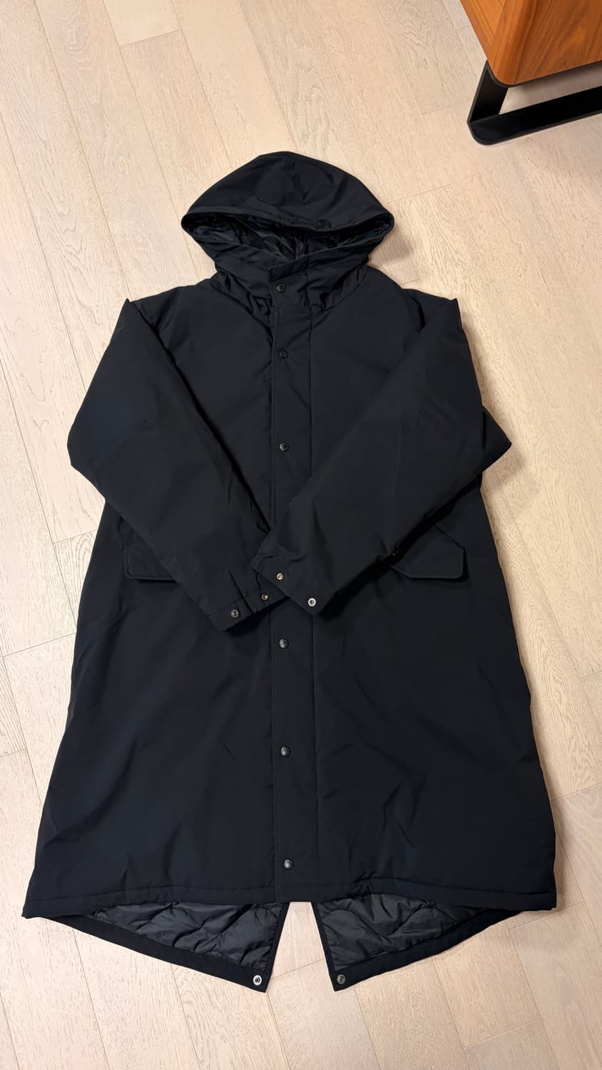 유니클로 엔지니어드가먼츠 후드 코트 블랙 상품이미지2