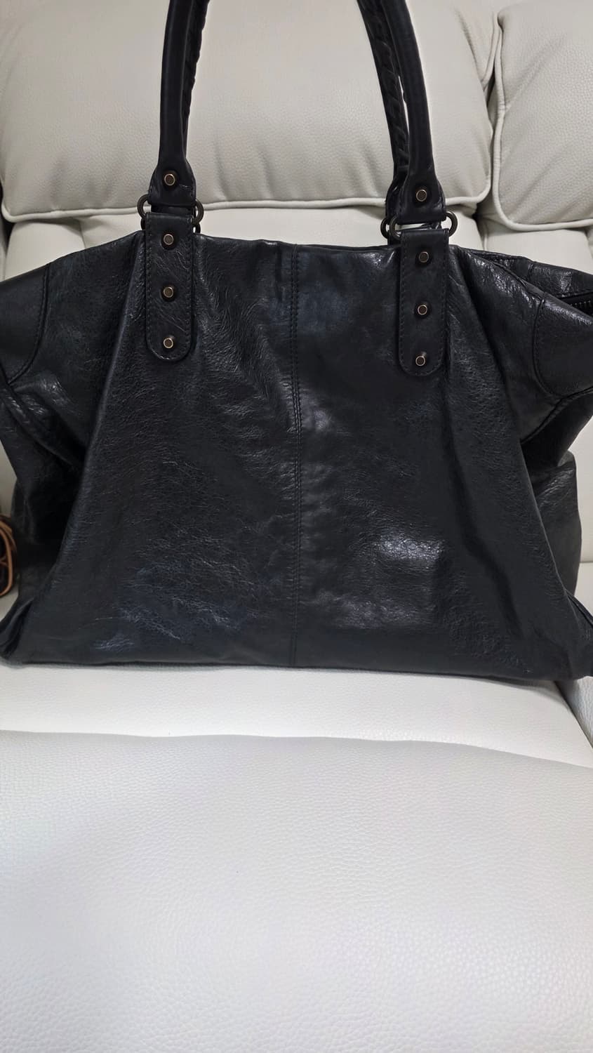 발렌시아가 모터백 위켄더 블랙 다크그린 + 주문제작 이너백 상품이미지5