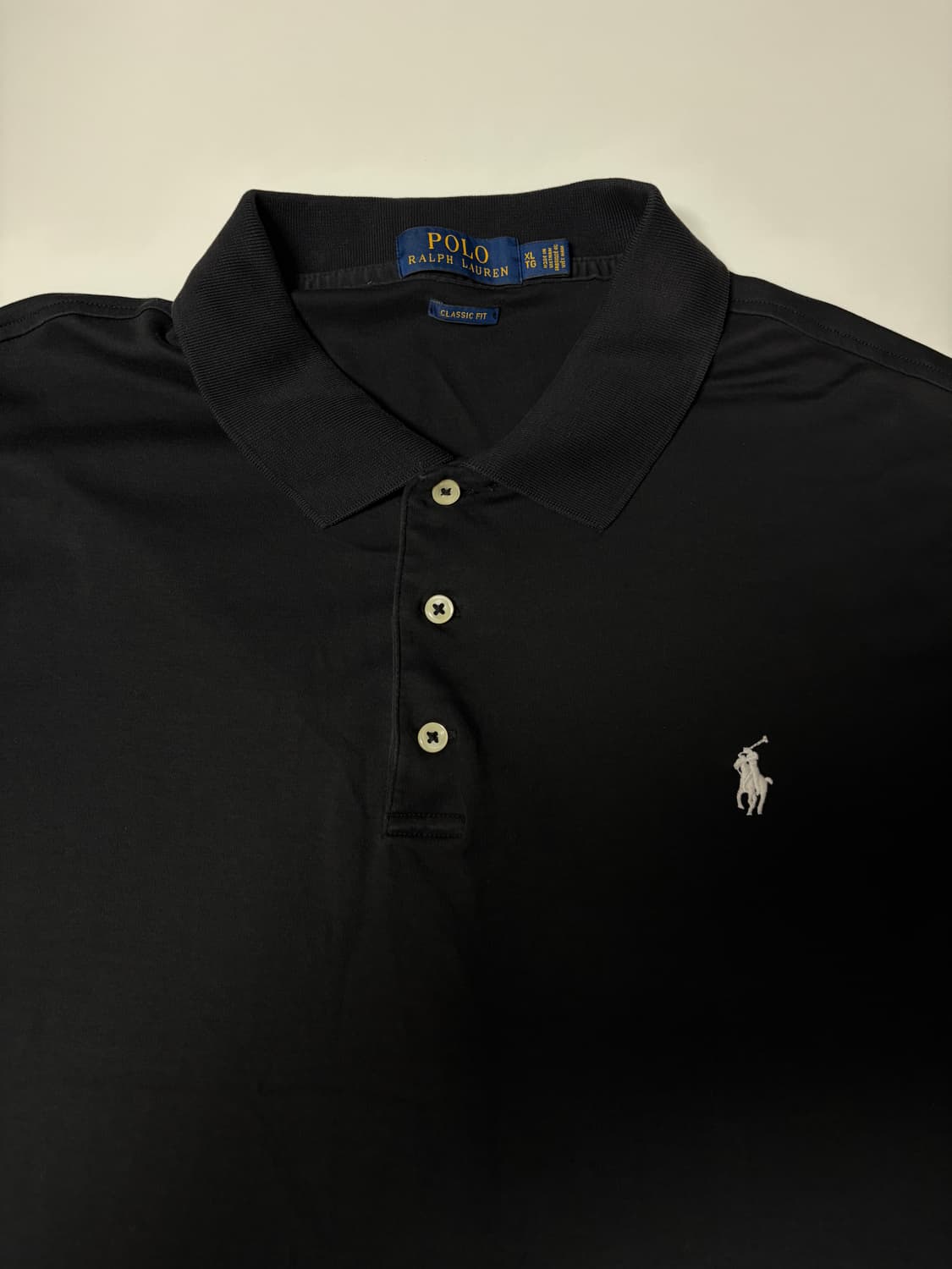 Polo 신형 폴로 랄프로렌 블랙 카라티 XL 상품이미지3