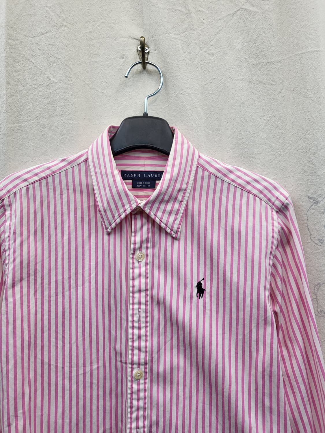 폴로 랄프로렌 핑크 스트라이프 셔츠 상품이미지3
