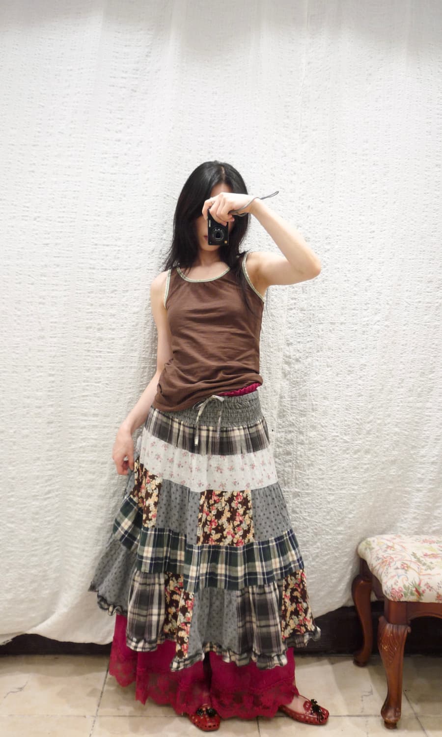 Lovely patchwork skirt 상품이미지5