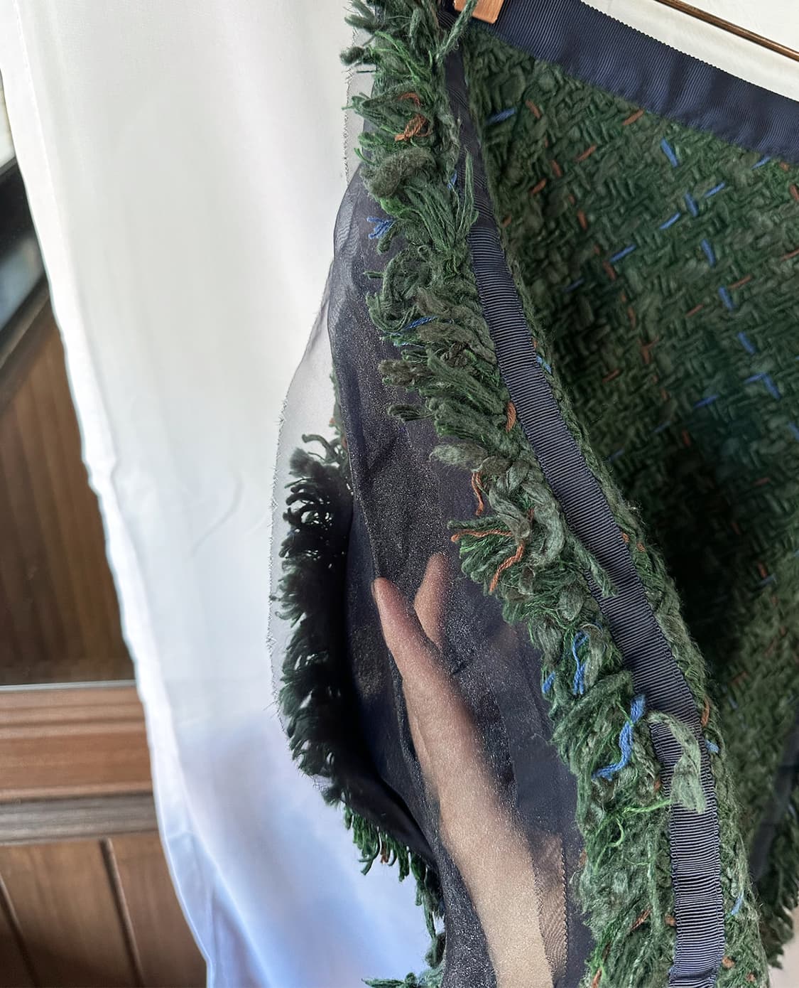 SACAI chiffon mix tweed skirt 상품이미지8