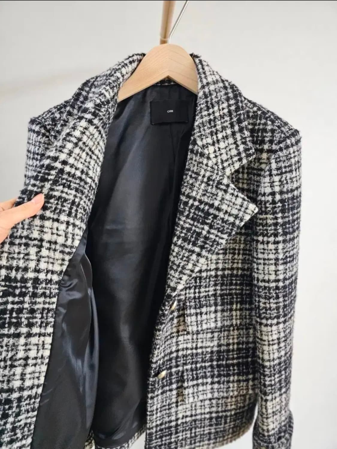 (38)ORR 오르 여자 울 체크 코트 자켓 상품이미지7