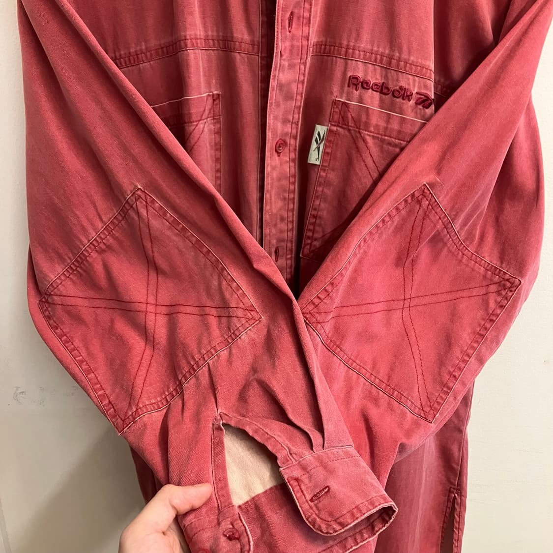 N75 리복 빈티지 워싱셔츠 상품이미지5