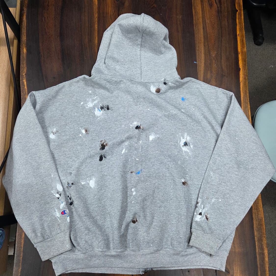 챔피온 핸드페인팅 후드집업 상품이미지4