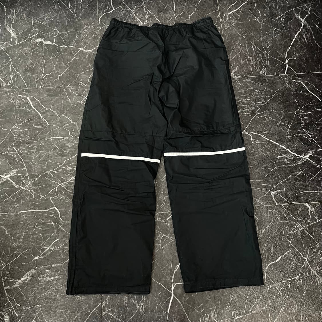 나이키 블랙 스우시 사이드절개 오버와이드 트랙팬츠 상품이미지5