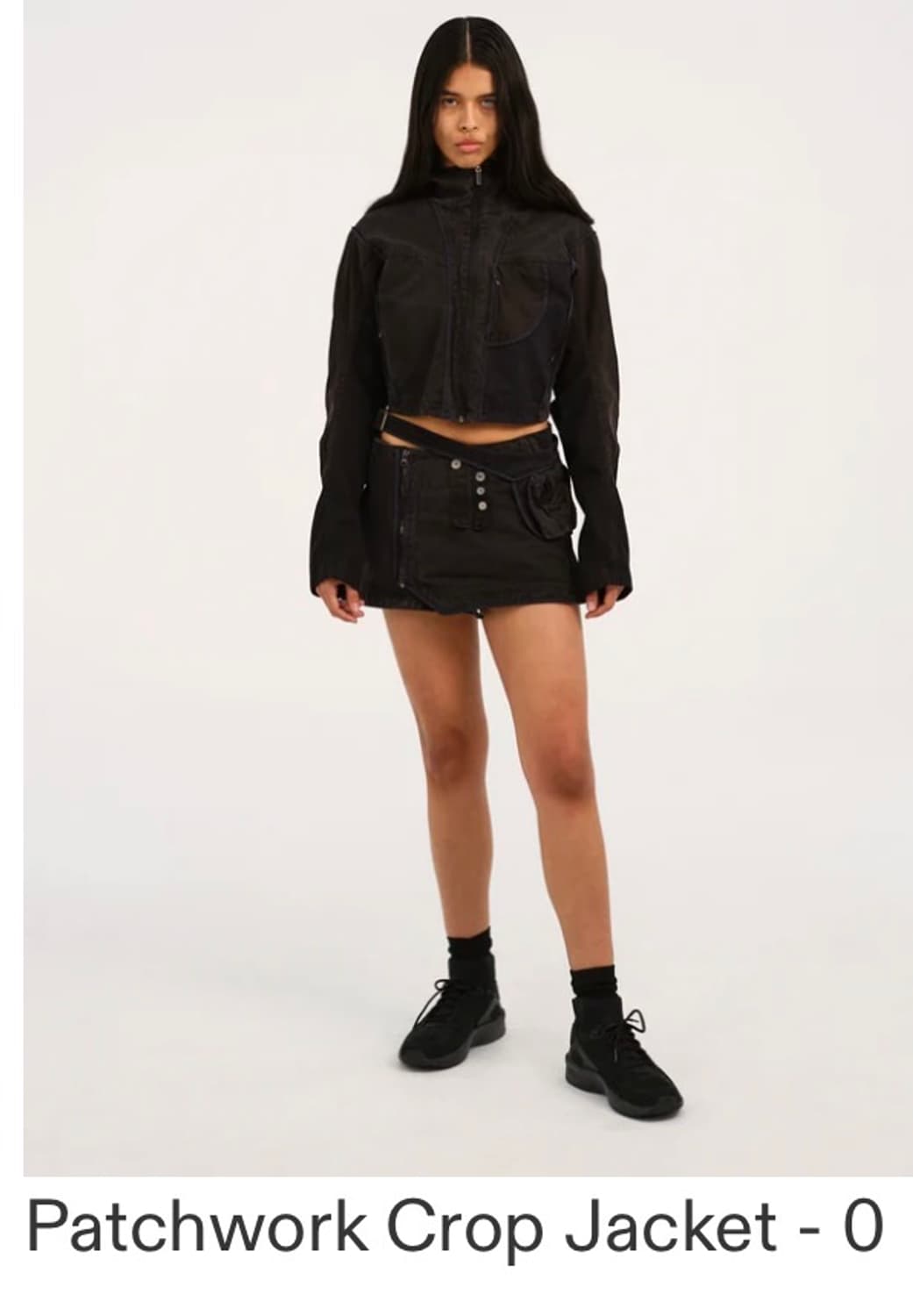 hyeinseo Patchwork Crop Jacket 상품이미지2