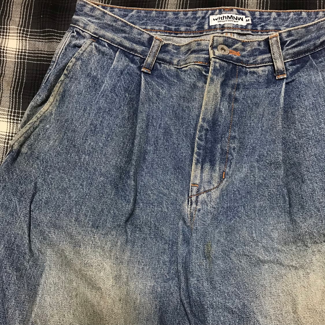 스펙테이터 산하 with mnw 벌룬 와이드 테이퍼드 데님 상품이미지2