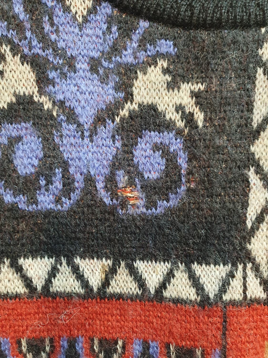 이태리 Modighani 빈티지 패턴 니트 L 상품이미지6