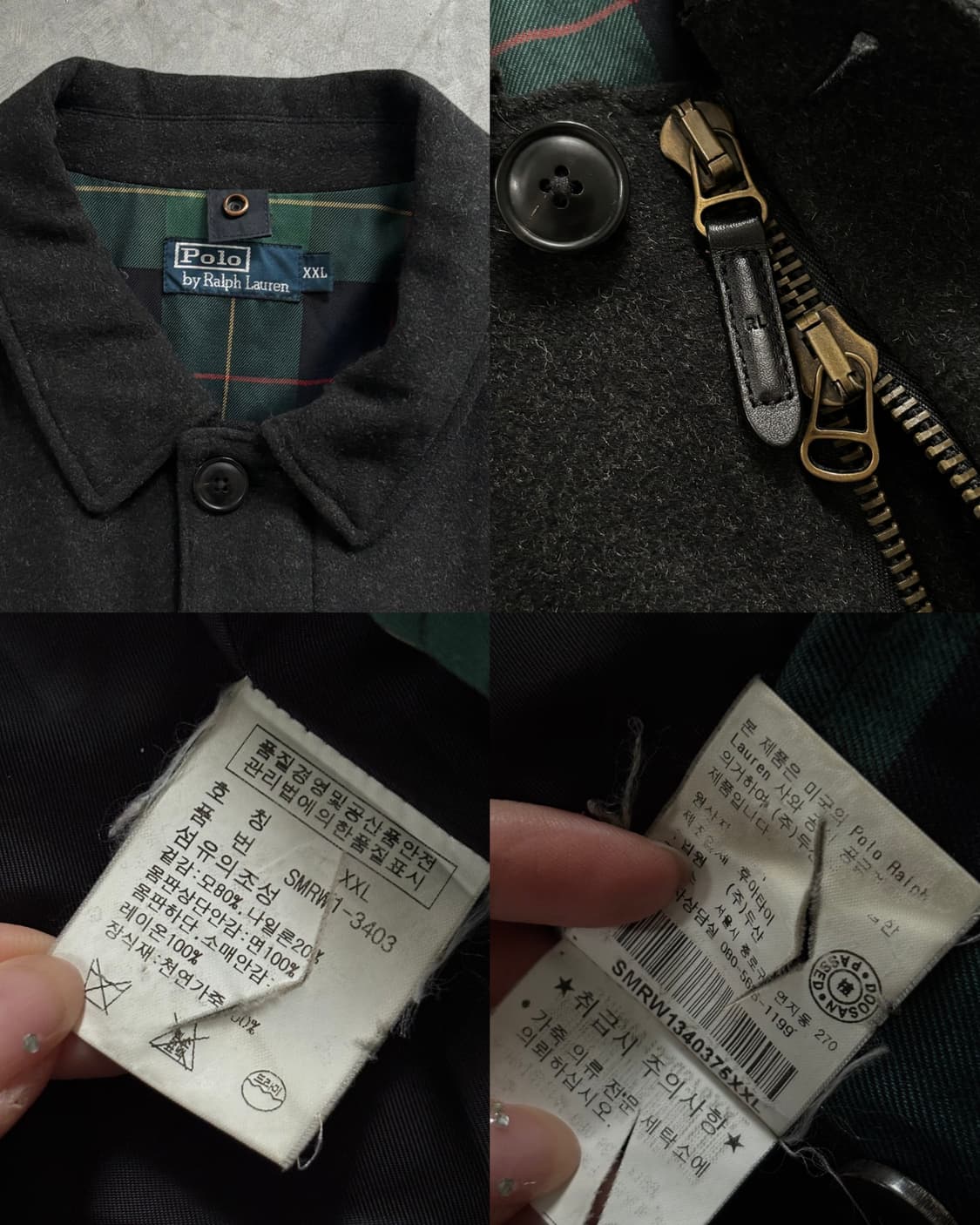 Polo 폴로 블랙 울 카 코트 상품이미지7