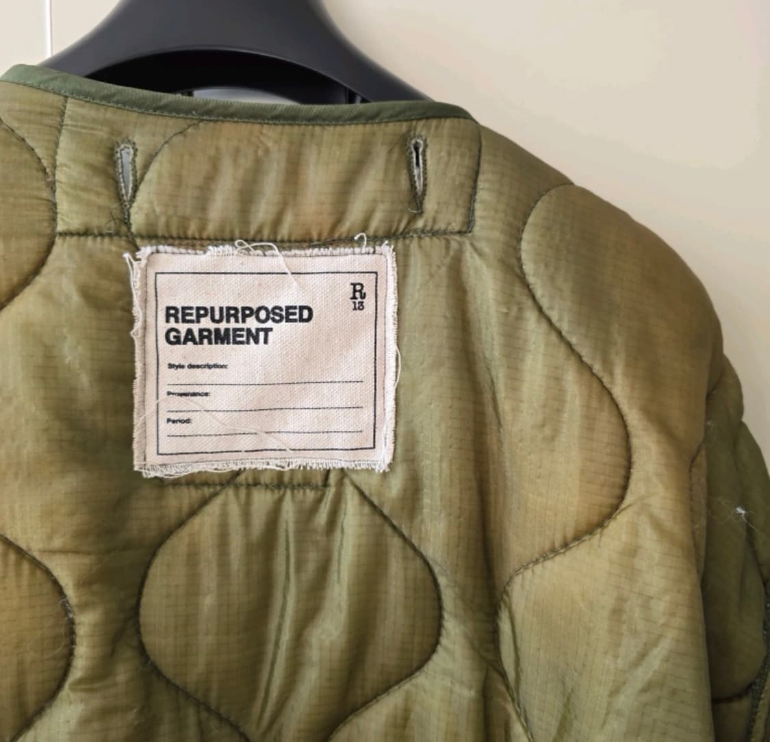 R13 리워크 토글 라이너 퀼팅 자켓 상품이미지7