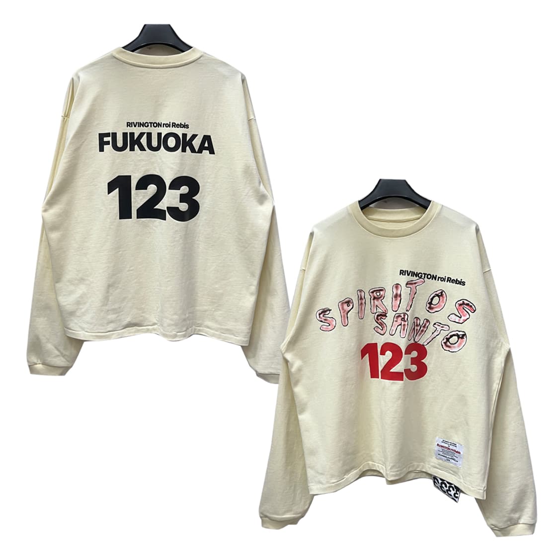 RRR123 리빙턴 르아 레비스 옐로우 라운드 맨투맨 3사이즈 상품이미지1