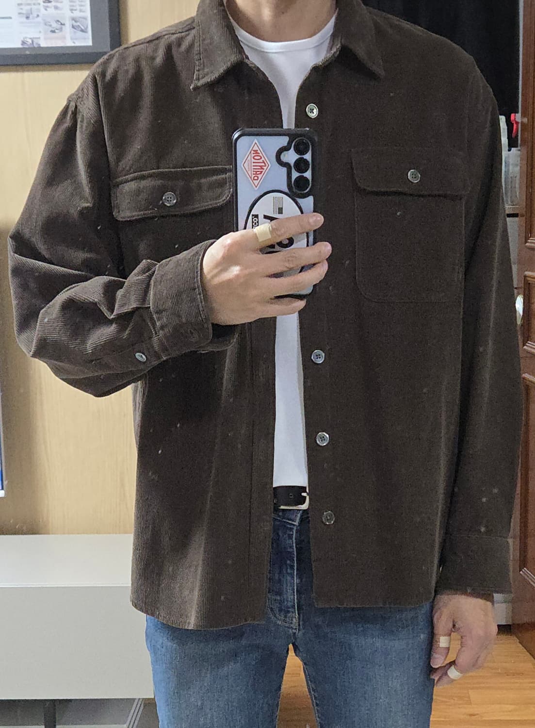 (착샷) 퍼스트플로어 로이 셔켓 코듀로이  상품이미지9